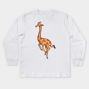 Giraffe lover funny kids Kids Long Sleeve T-Shirt